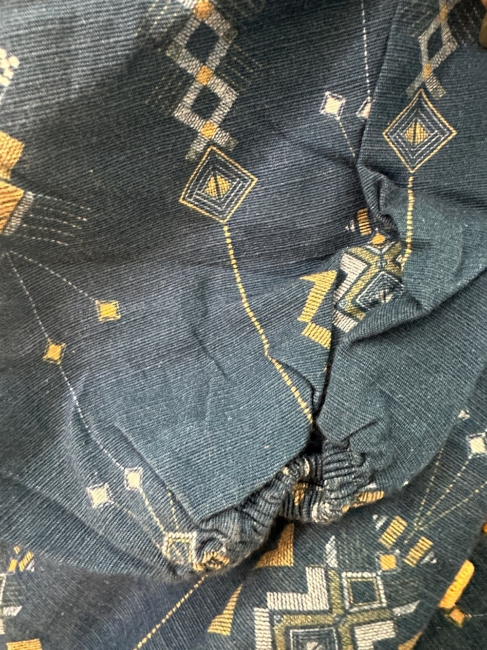 Ethnic by Outfitters Embroidered tunic sz S western boho abstract rodeo festival - Picture 4 of 8